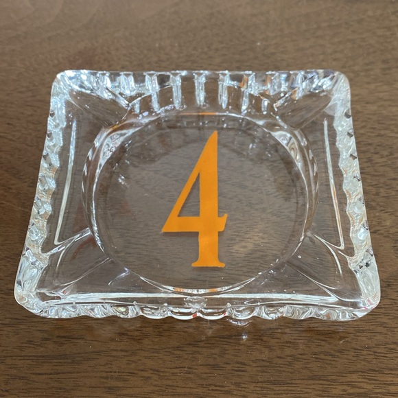 Mid Century Glass Ashtray Set - Picture 2 of 8